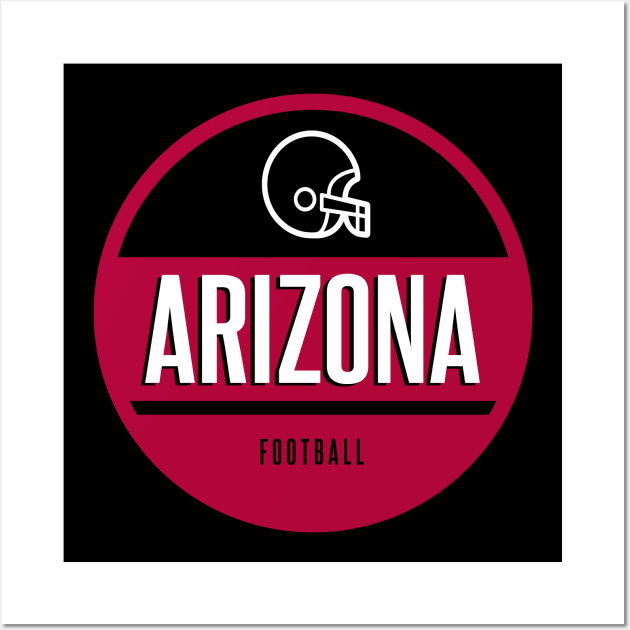 Arizona retro football Wall Art by BVHstudio